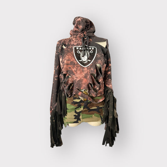 NFL Fringe Cropped Hoodie