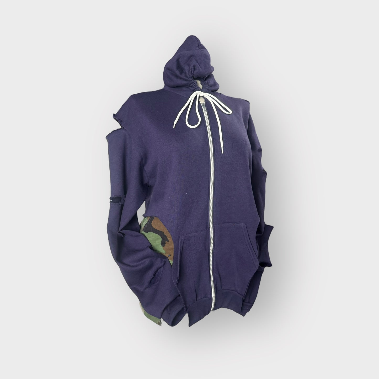 Purple Corset Style Zip Hoodie