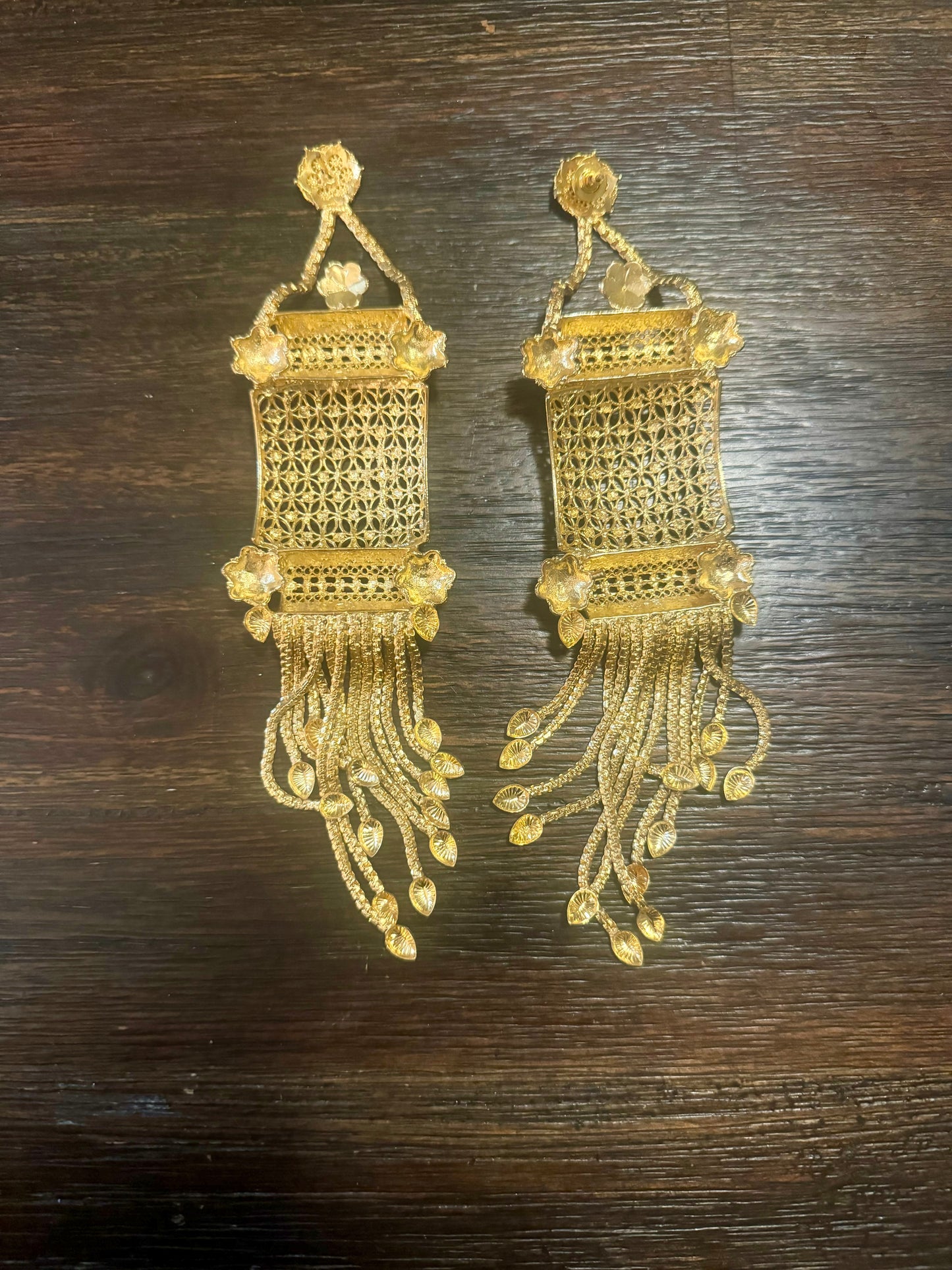 Deluxe Golden Dangle Earrings