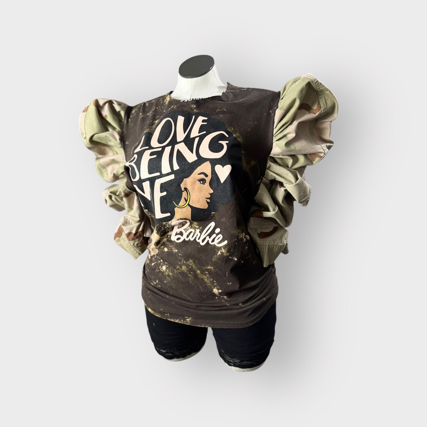 Brown Barbie Couture Sleeve Tee