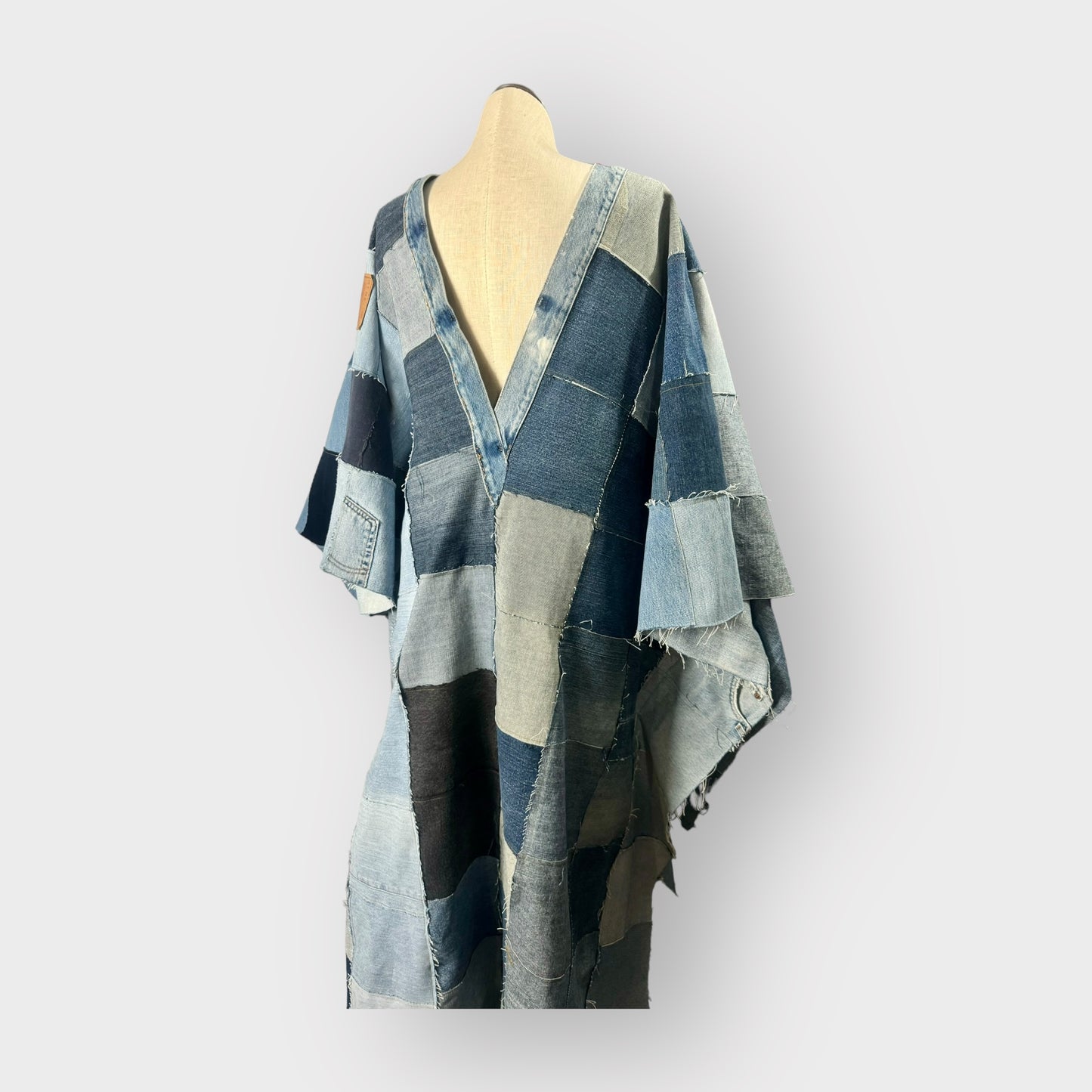 Couture Denim Patchwork Kaftan