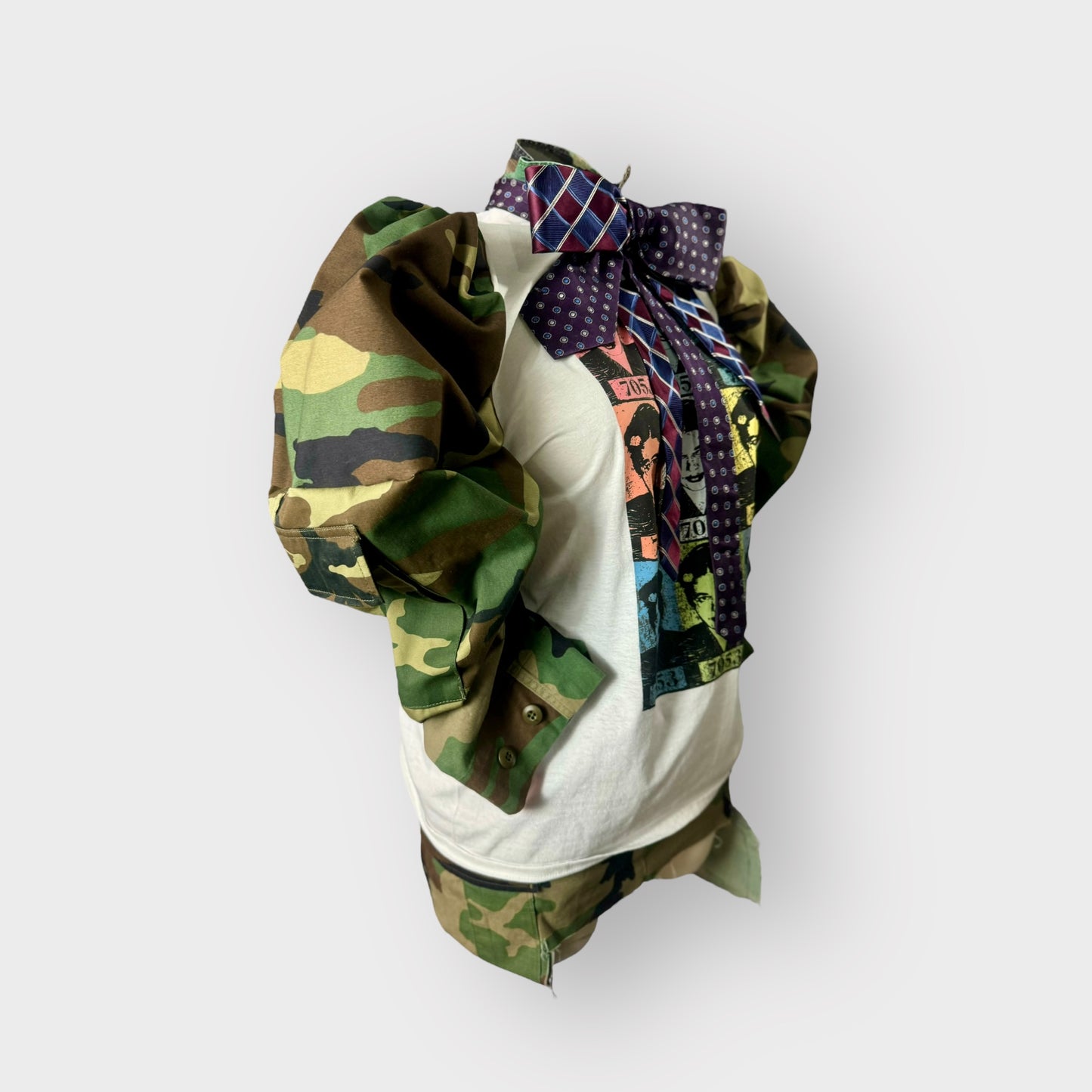 Rosa Parks Couture Camo Sleeve Tee