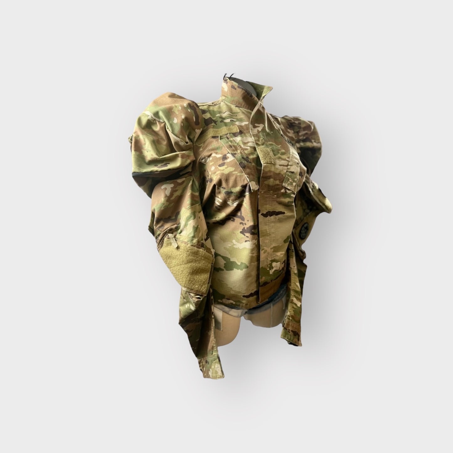 Tactical Camo Couture Sleeve Shacket