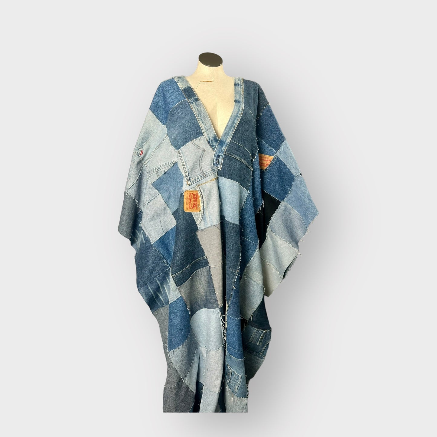 Couture Denim Patchwork Kaftan