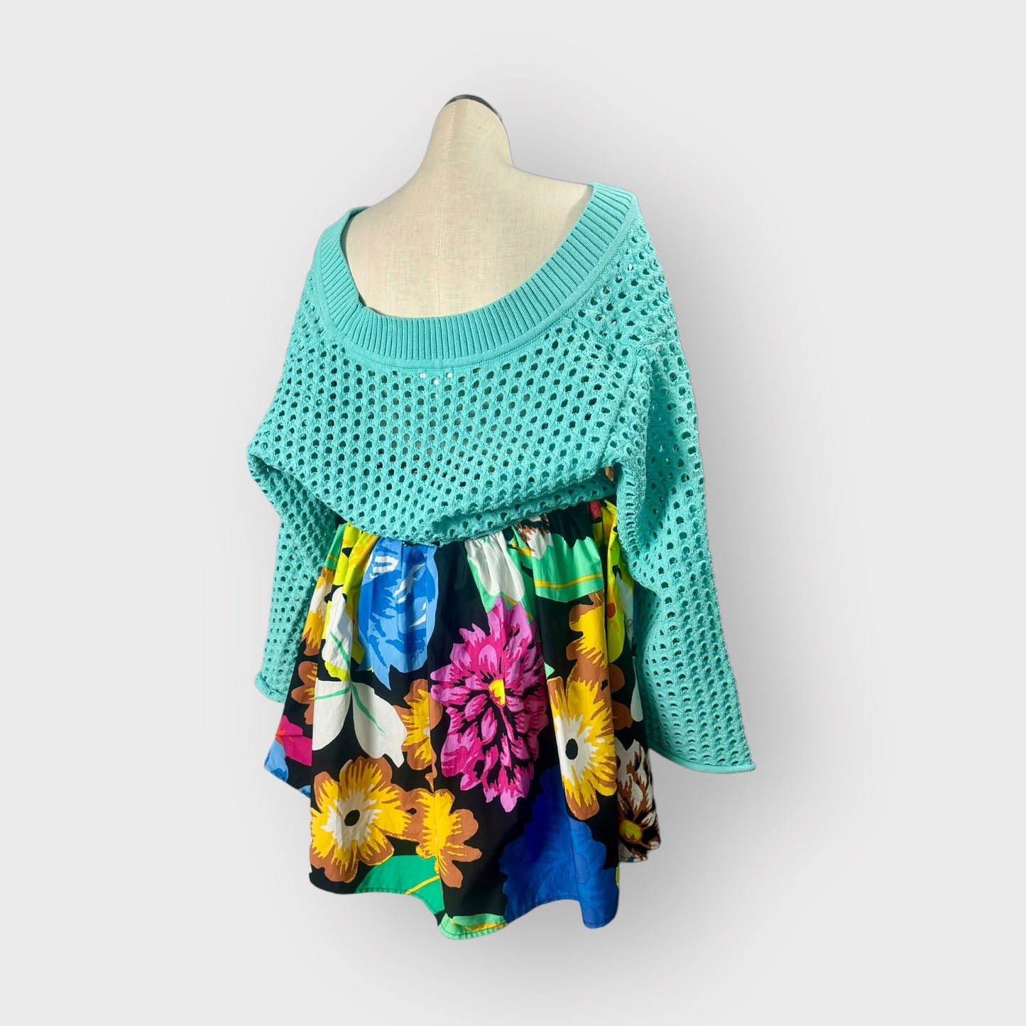 Caribbean Paradise Hi/Lo Ruffle Top/Dress