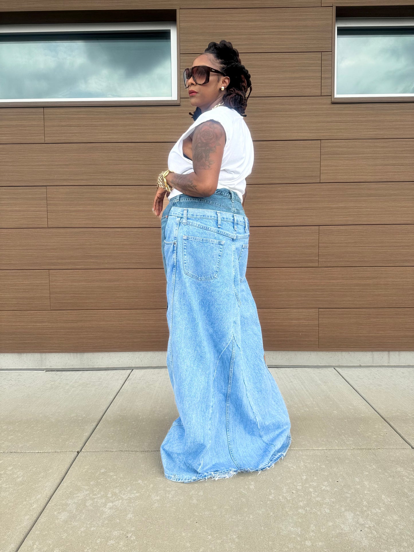 Couture Denim Fishtail Jeans