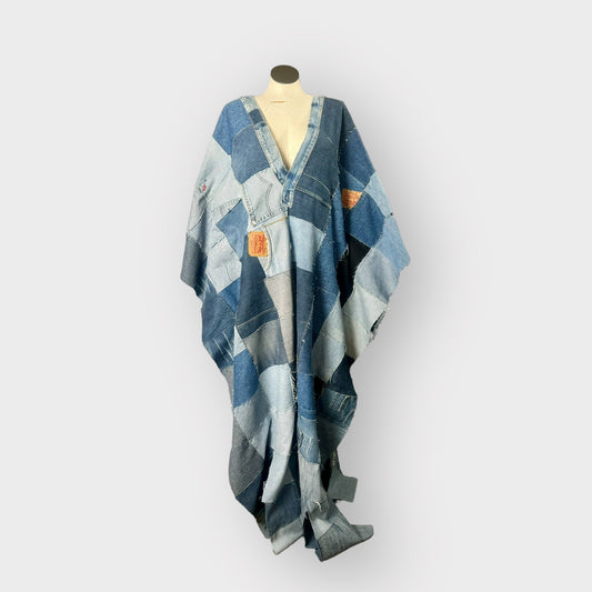 Couture Denim Patchwork Kaftan