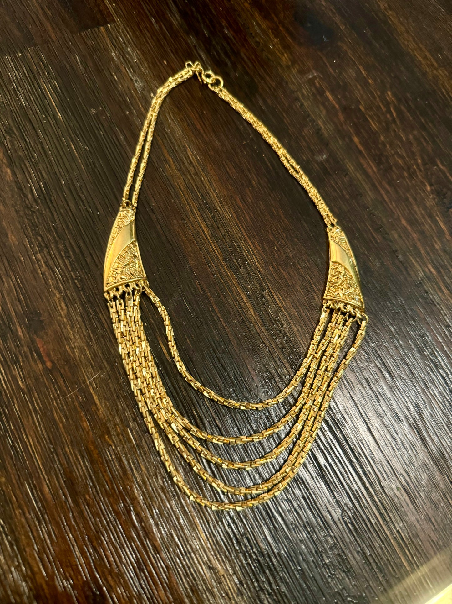 Vintage Multi-row Statement Necklace