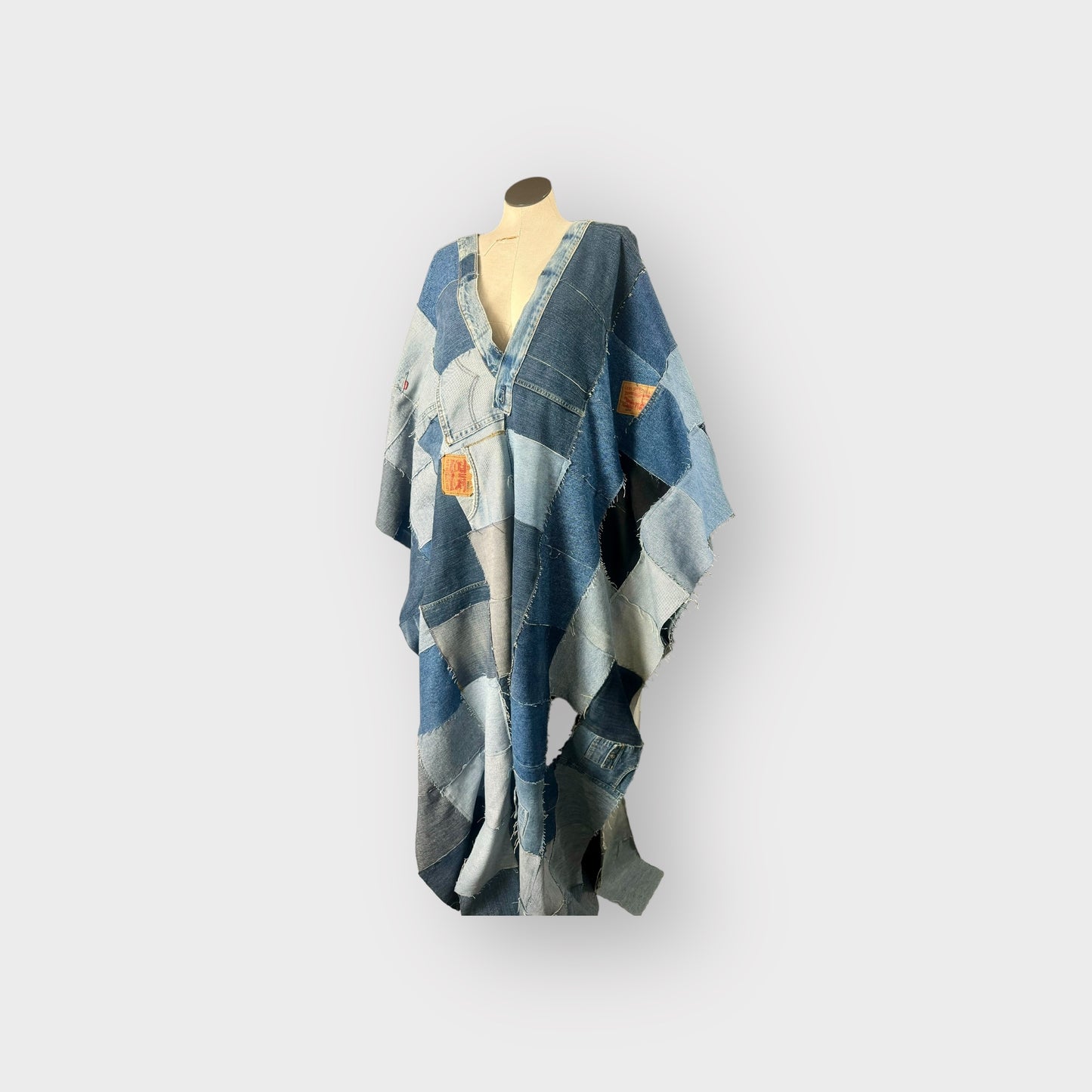 Couture Denim Patchwork Kaftan