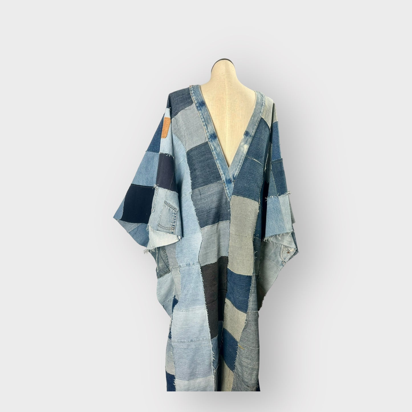 Couture Denim Patchwork Kaftan